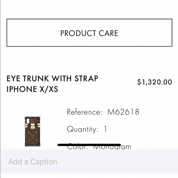 BRAND NEW LOUIS VUITTON EYE TRUNK WITH STRAP IPHONE X/XS (RARE ORIG.MONOGRAM) - Picture 8 of 8